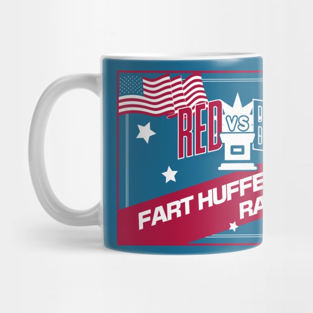 'Red vs. Blue FART HUFFERS RACE' 2024 Election Tee - Nepo Baby Edition by Vandals May Vary